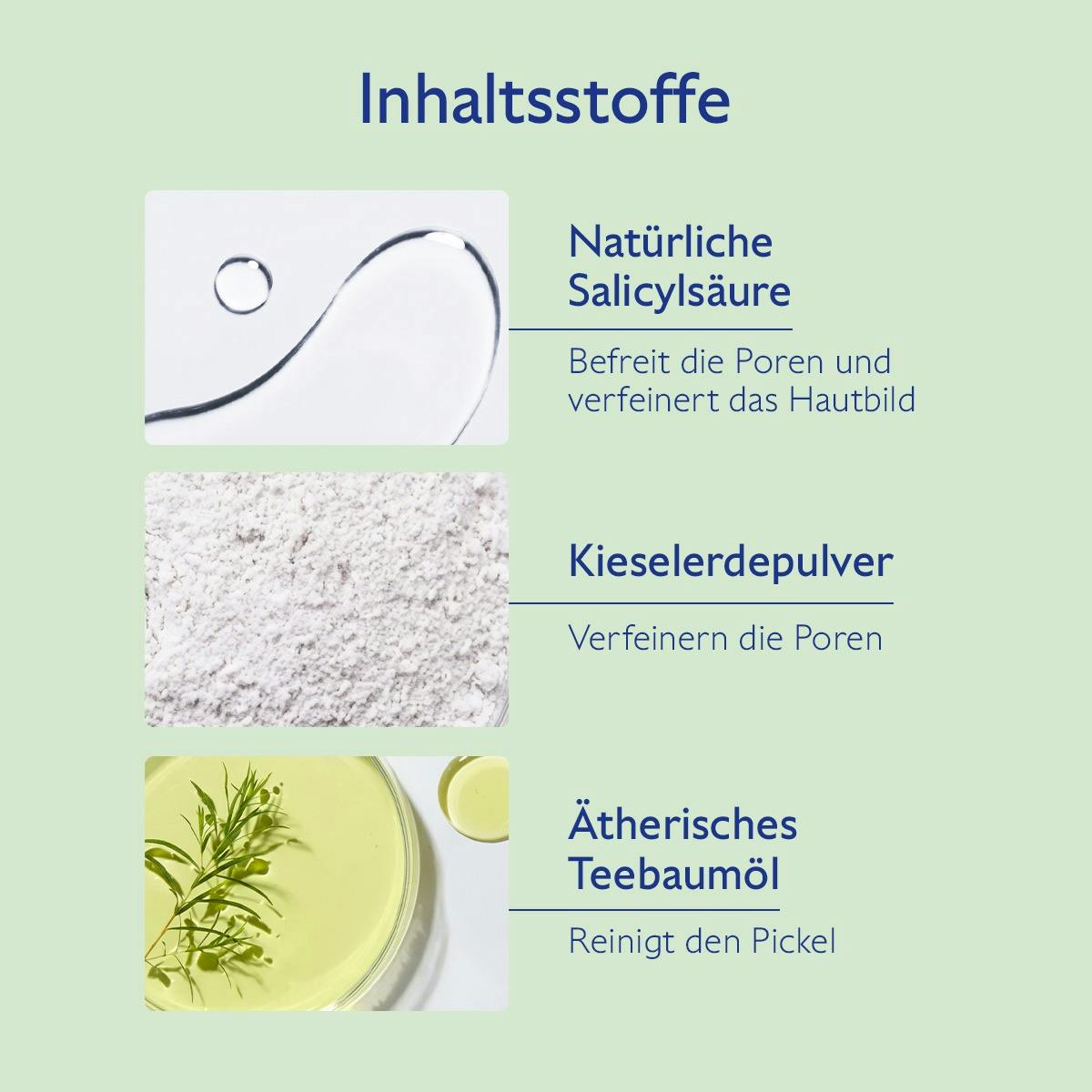 Pickel-Stopp mit Salicylsäure