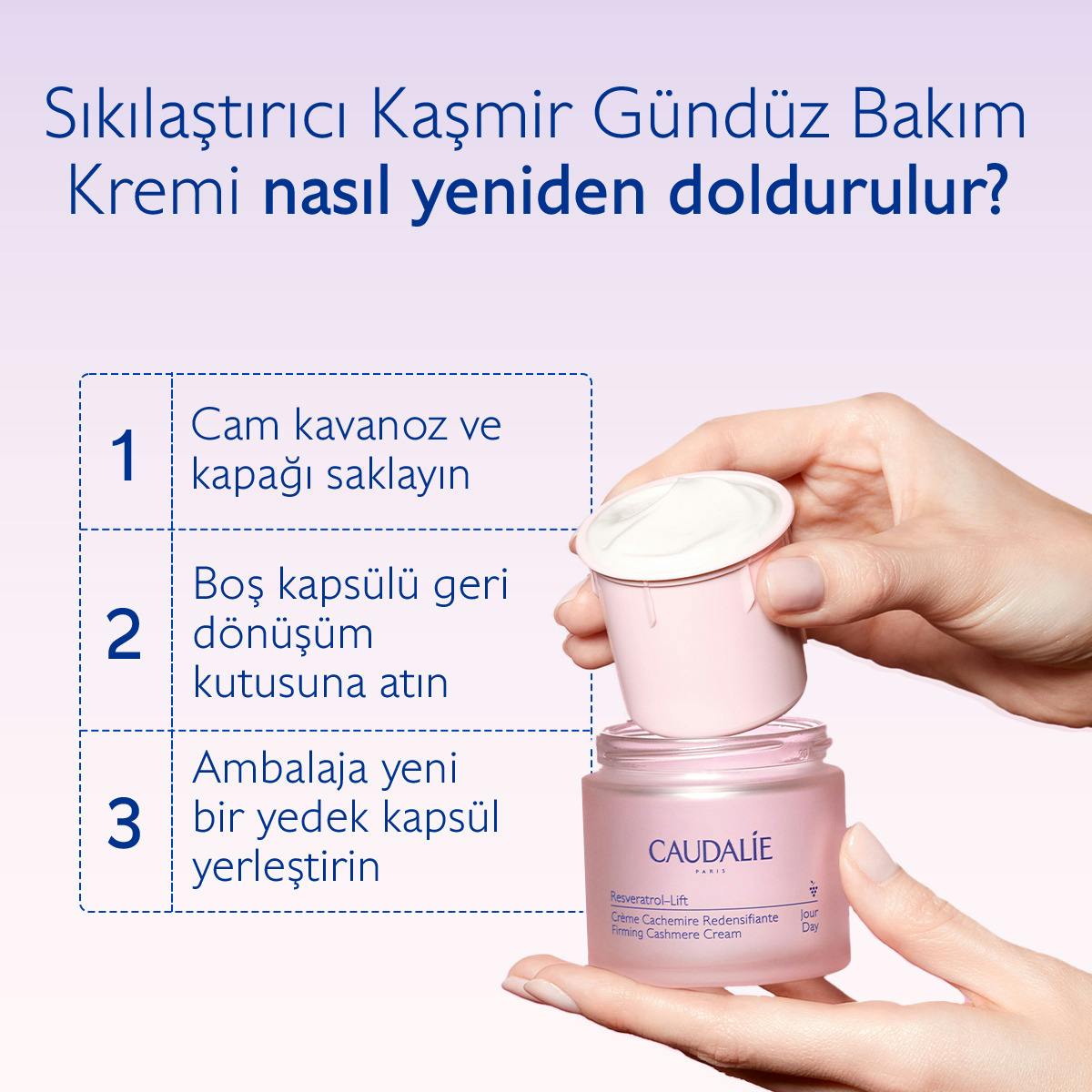 Sıkılaştırıcı Etkili Kaşmir Gündüz Bakım Kremi - Yedek kapsül