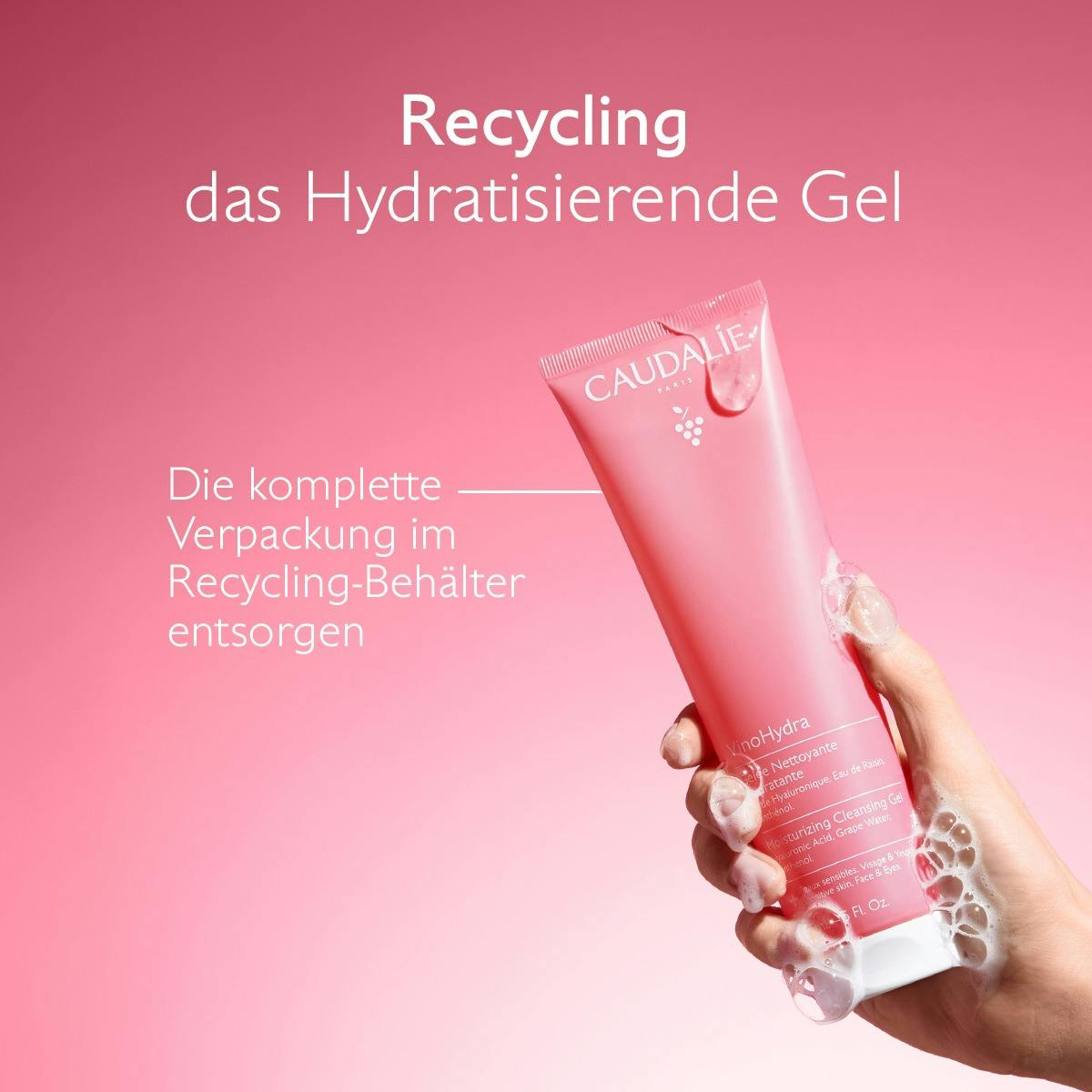 Feuchtigkeitsspendendes Reinigungsgel