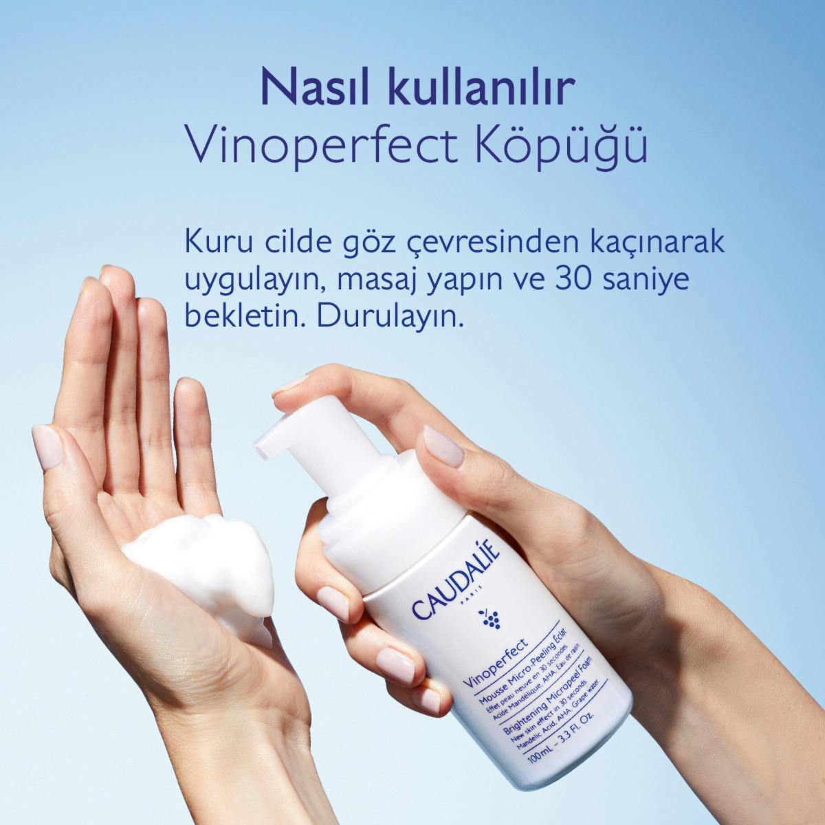Vinoperfect Işıltı Verici Mikro Peeling Temizleme Köpüğü - 50mL