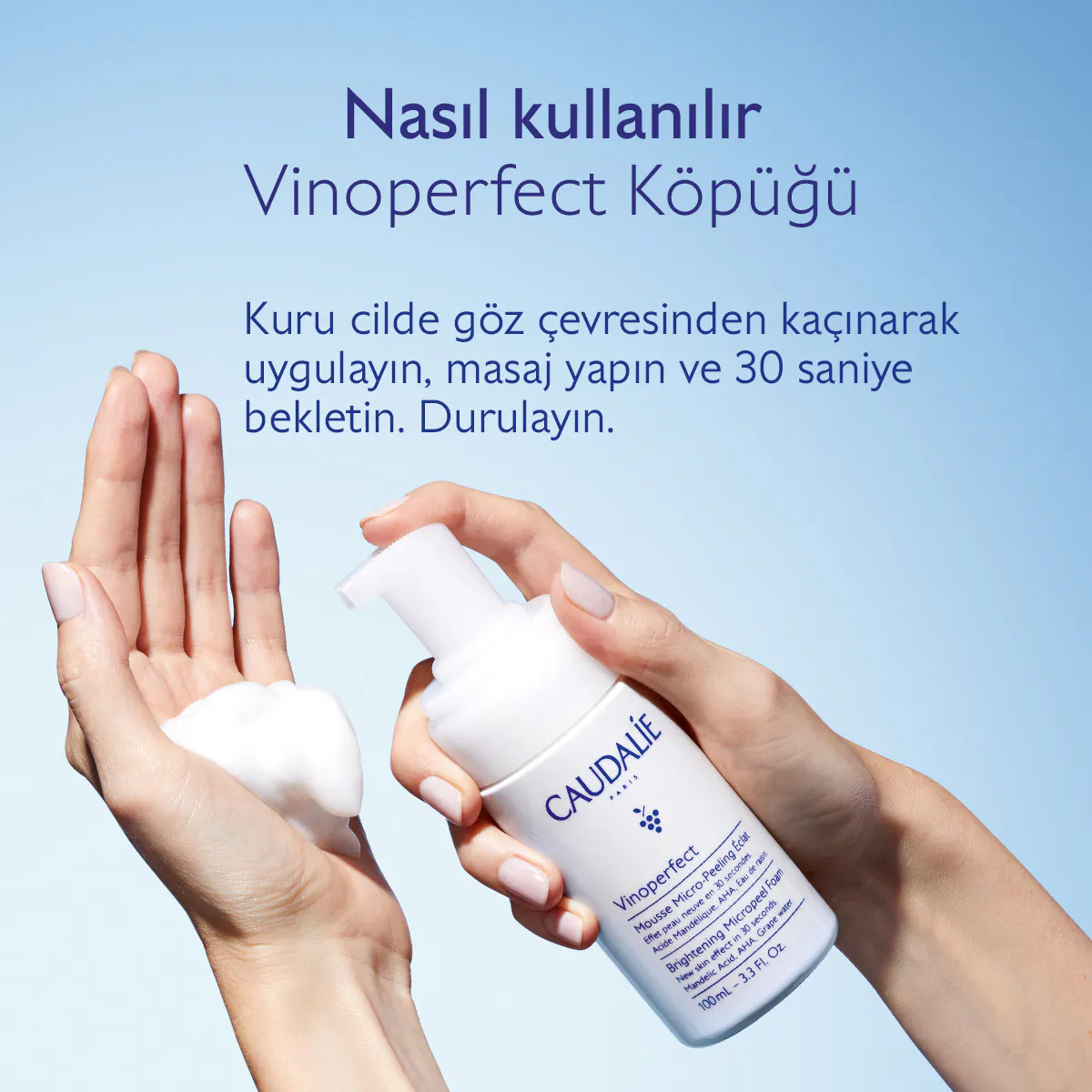 Vinoperfect Işıltı Verici Mikro Peeling Temizleme Köpüğü - 50mL