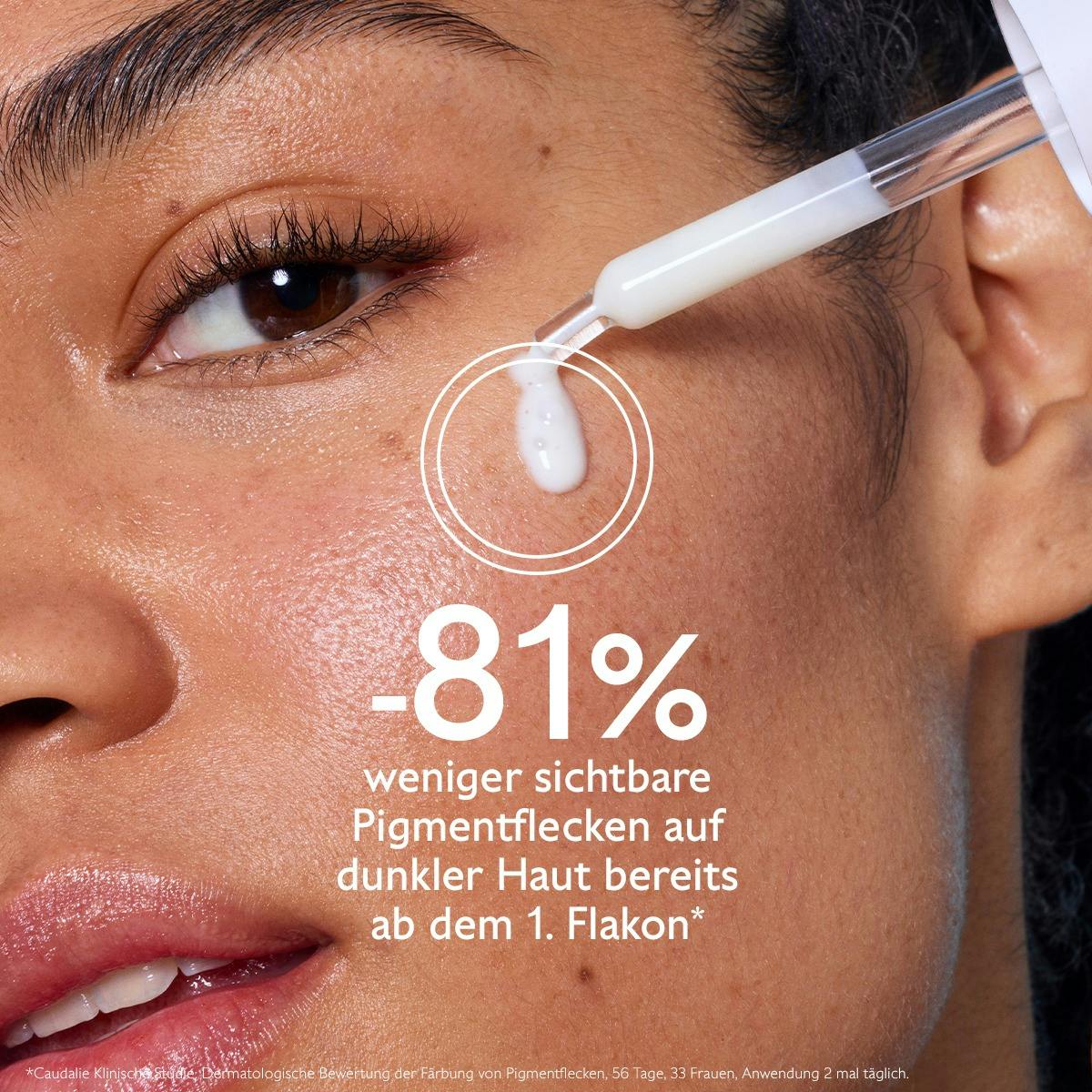 Serum für mehr Ausstrahlung und gegen Pigmentflecken mit Viniferine, Alternative zu Vitamin C