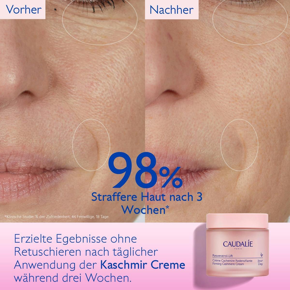 Hautverdichtende Kaschmir Creme mit Resveratrol, Alternative zu Retinol