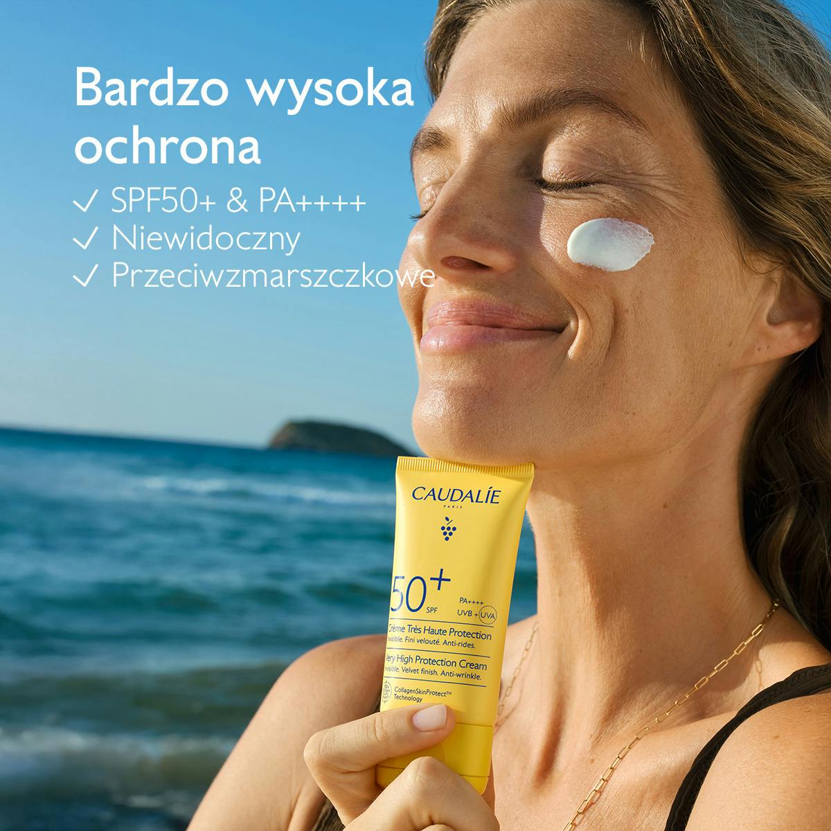 Krem o wysokiej ochronie SPF50+
