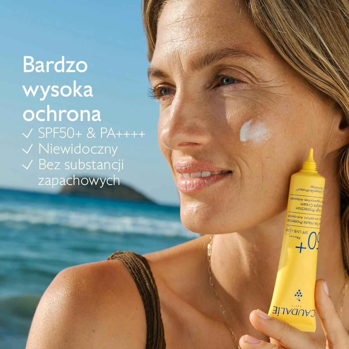 Lekki krem o bardzo wysokiej ochronie SPF50+