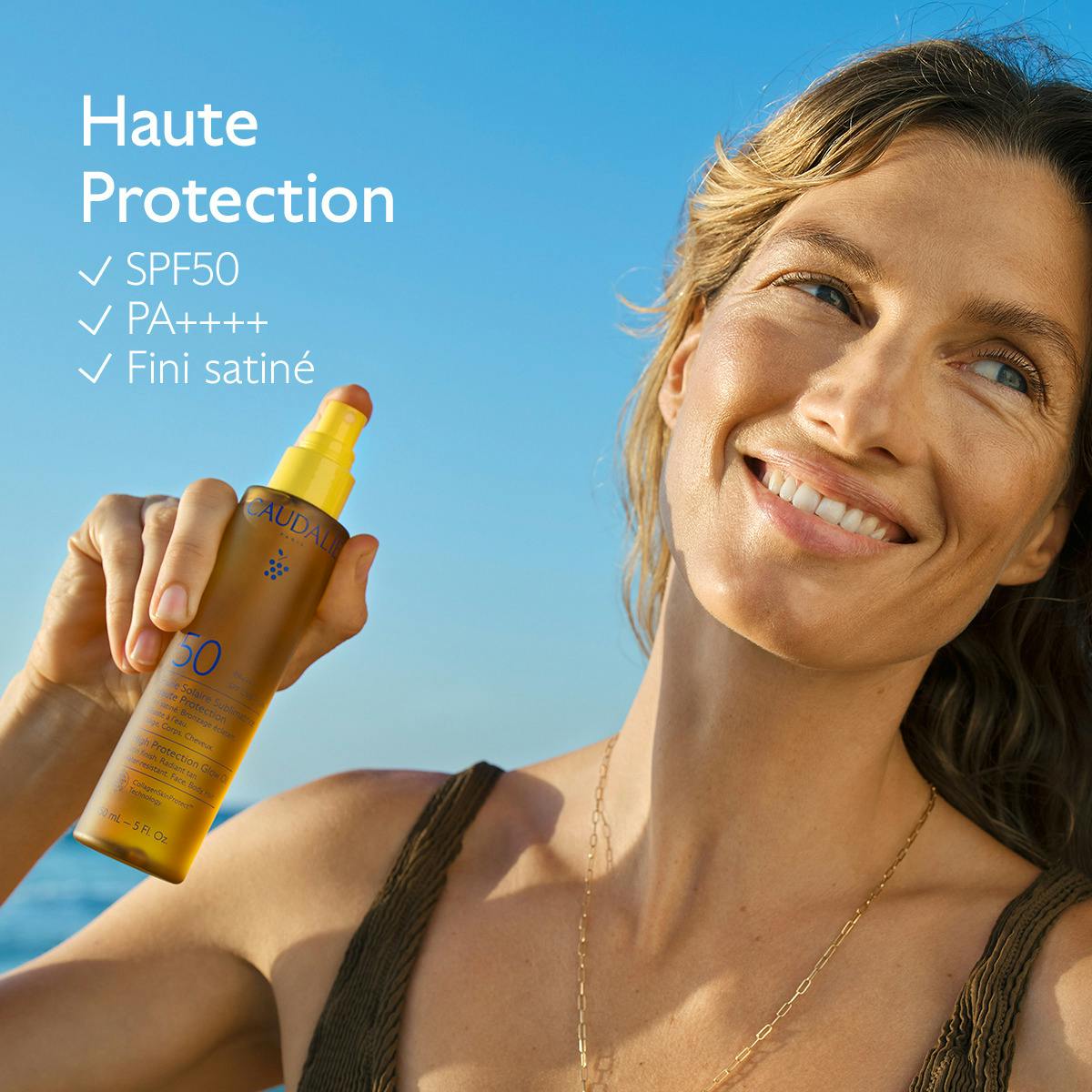 Huile Solaire Sublimatrice Haute Protection SPF50