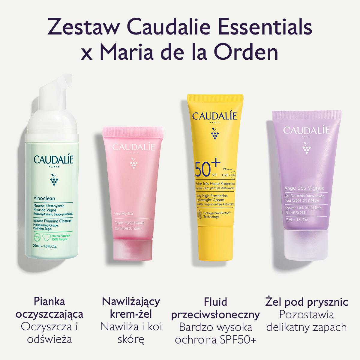 Zestaw Caudalie Essentials x Maria de la Orden