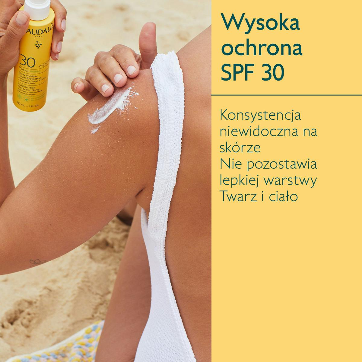 Niewidoczny spray o wysokiej ochronie SPF30