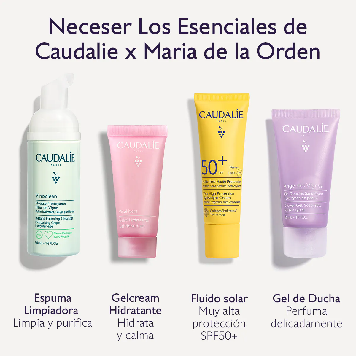 Neceser Los Esenciales de Caudalie x Maria de la Orden