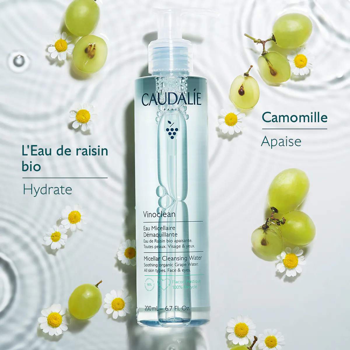 Eau de Raisin Micellaire Démaquillante