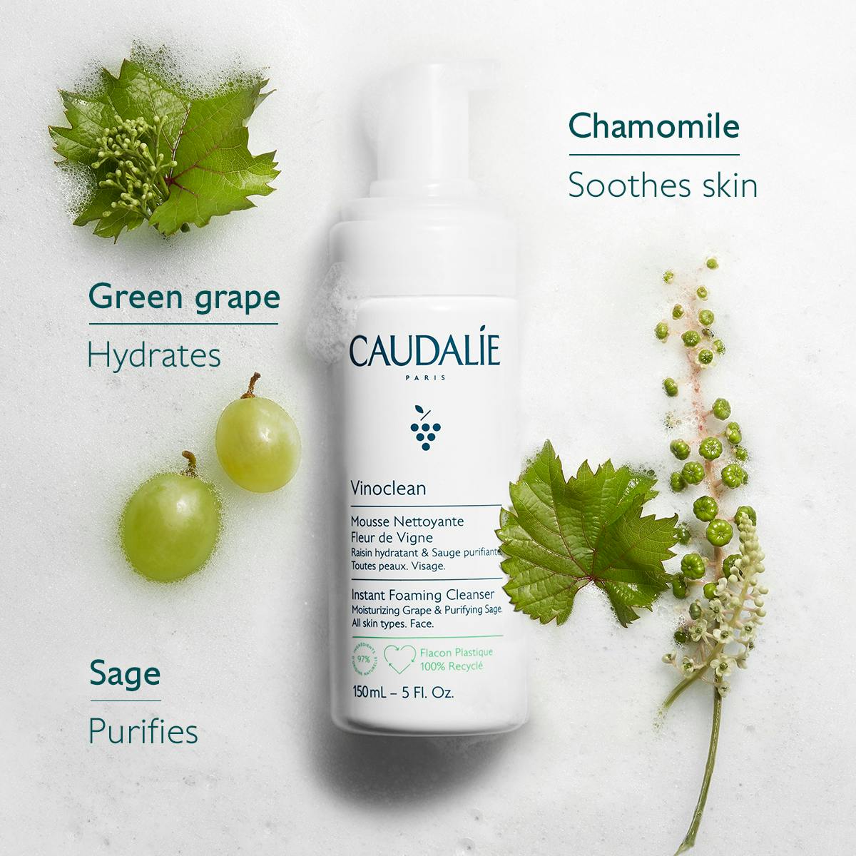 Caudalie foaming cleanser discount