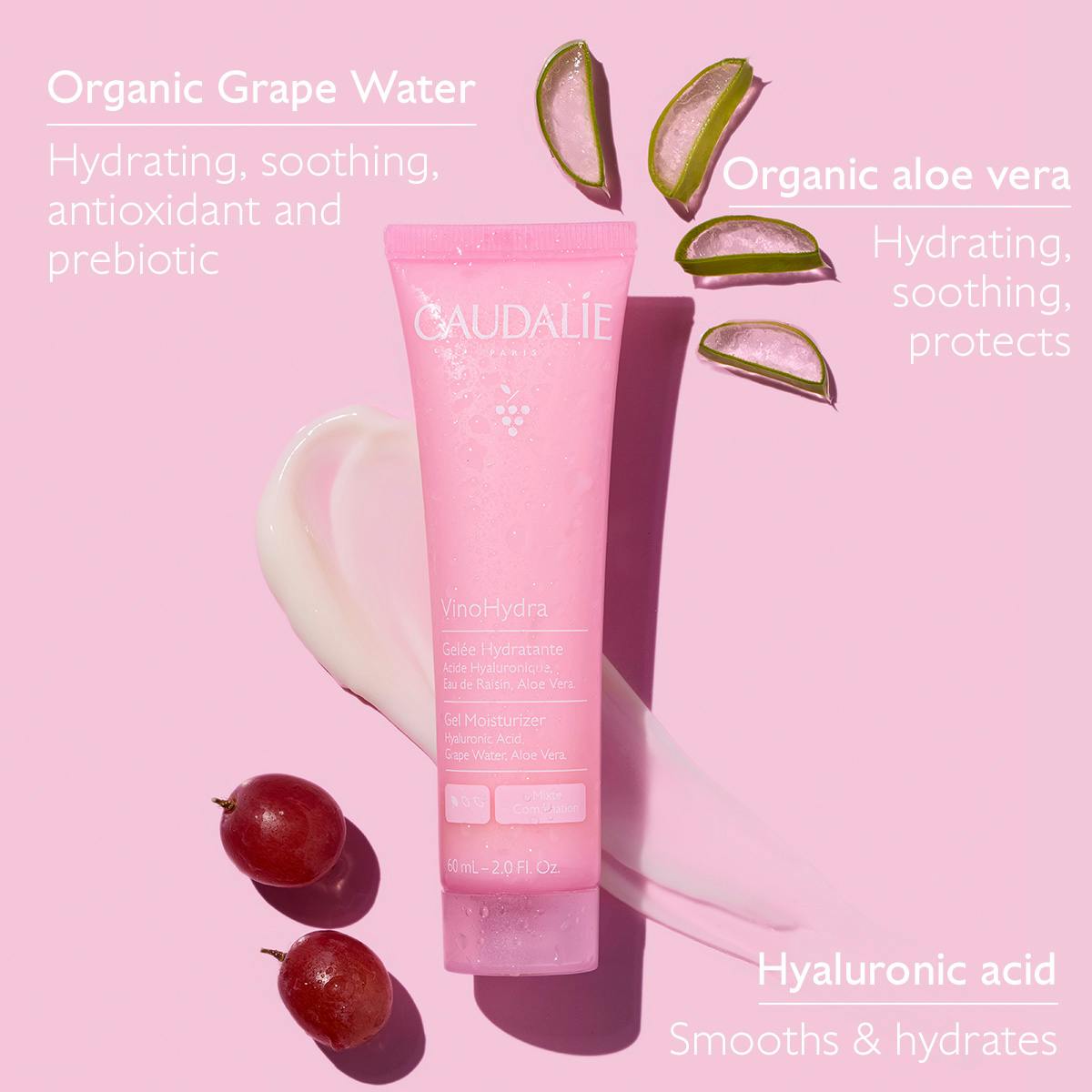 Gel Moisturiser with Hyaluronic Acid + Aloe Vera