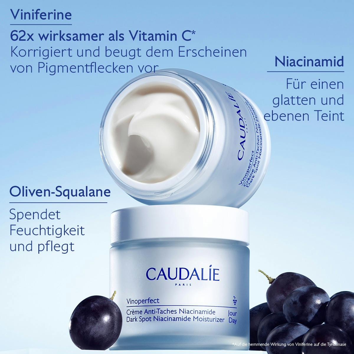 Anti-Pigmentflecken Creme mit Niacinamid & Viniferine