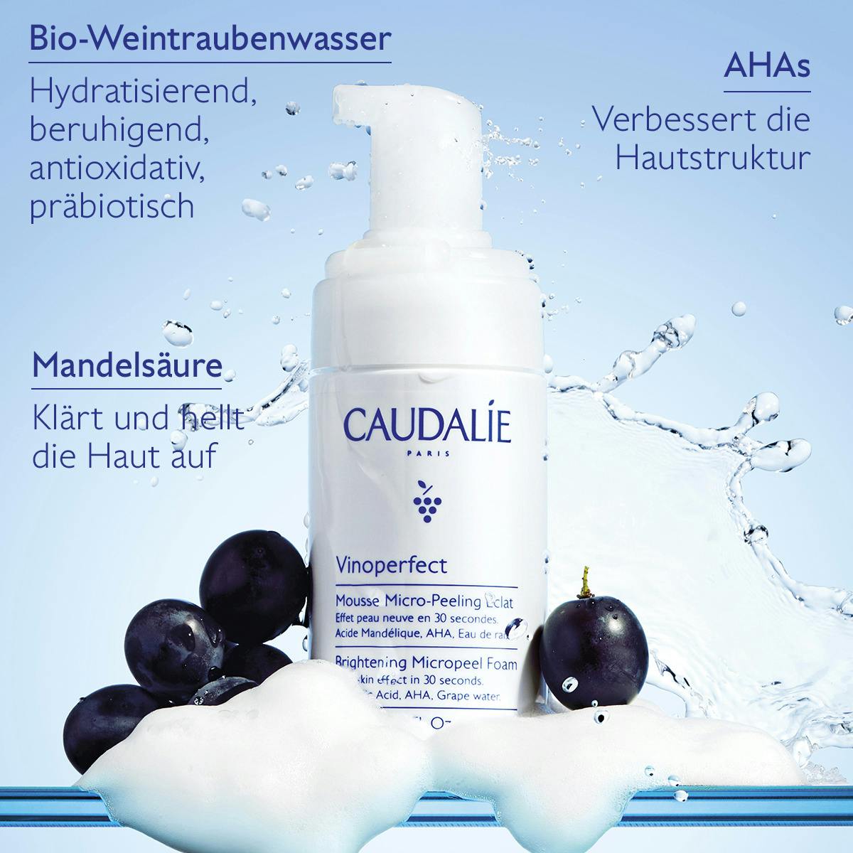 Mikro-Peeling Schaum Ausstrahlung mit Mandelsäure (AHA) 