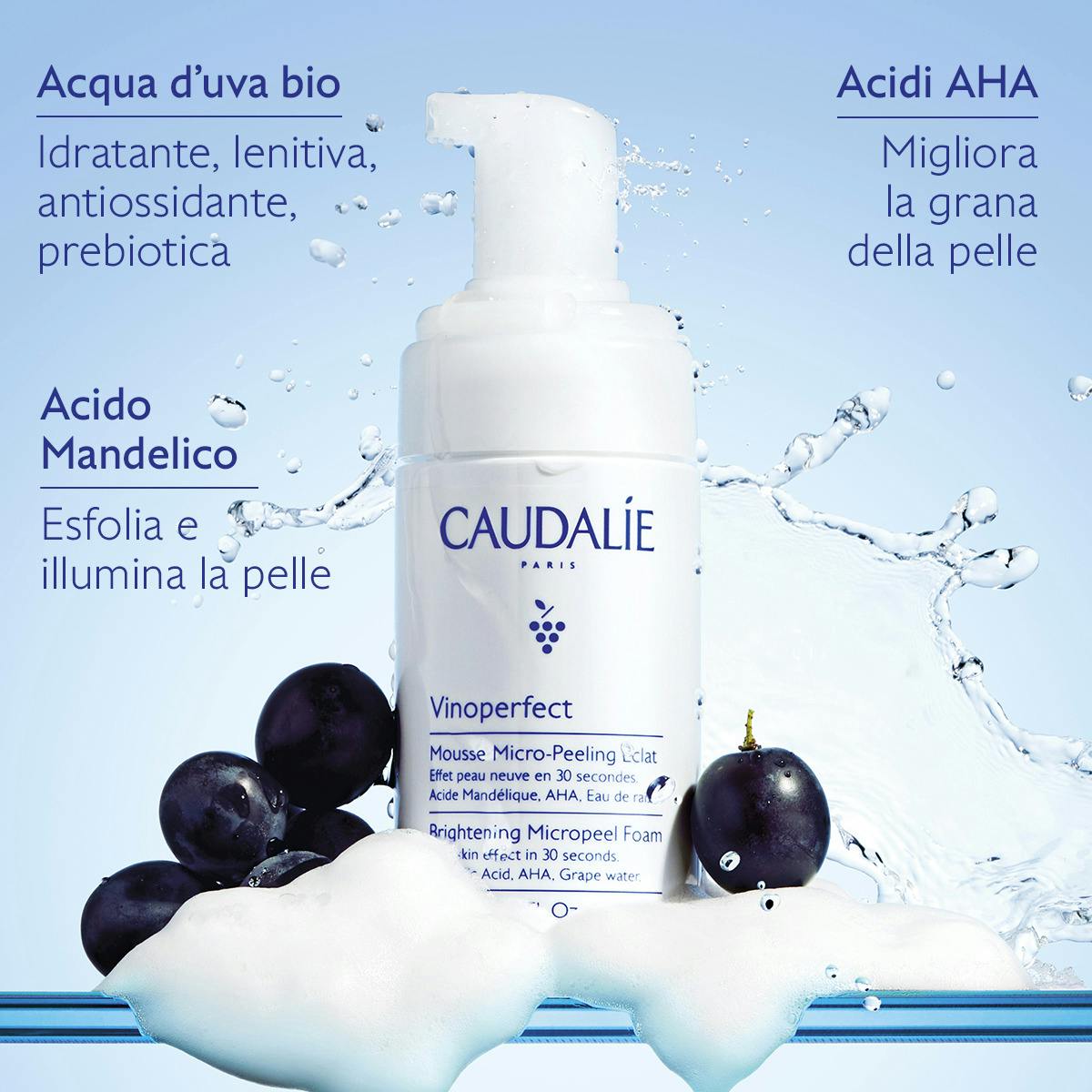 Mousse Micro-Peeling Illuminante con Acido Mandelico (AHA)