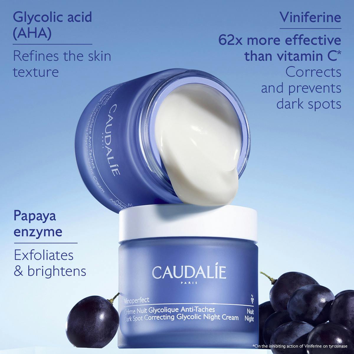 コーダリーのナイトアンチエイジングクリーム Caudalie Resveratrol-Lift Firming Night Cream New - ナイト