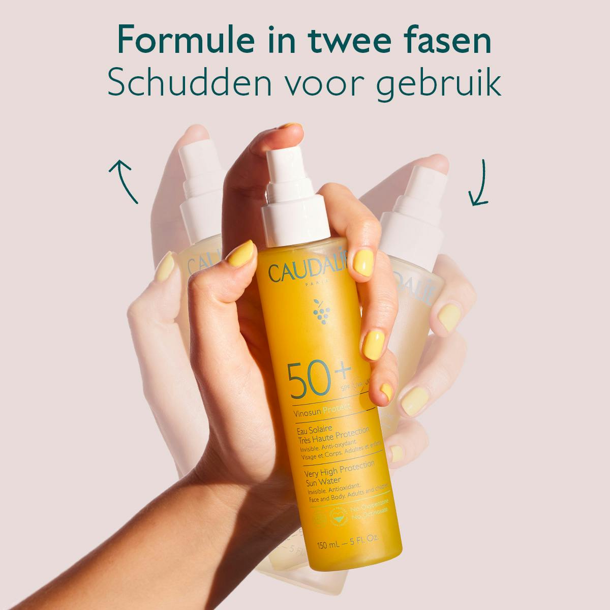 Zonnewater met Zeer Hoge Bescherming SPF50+ 