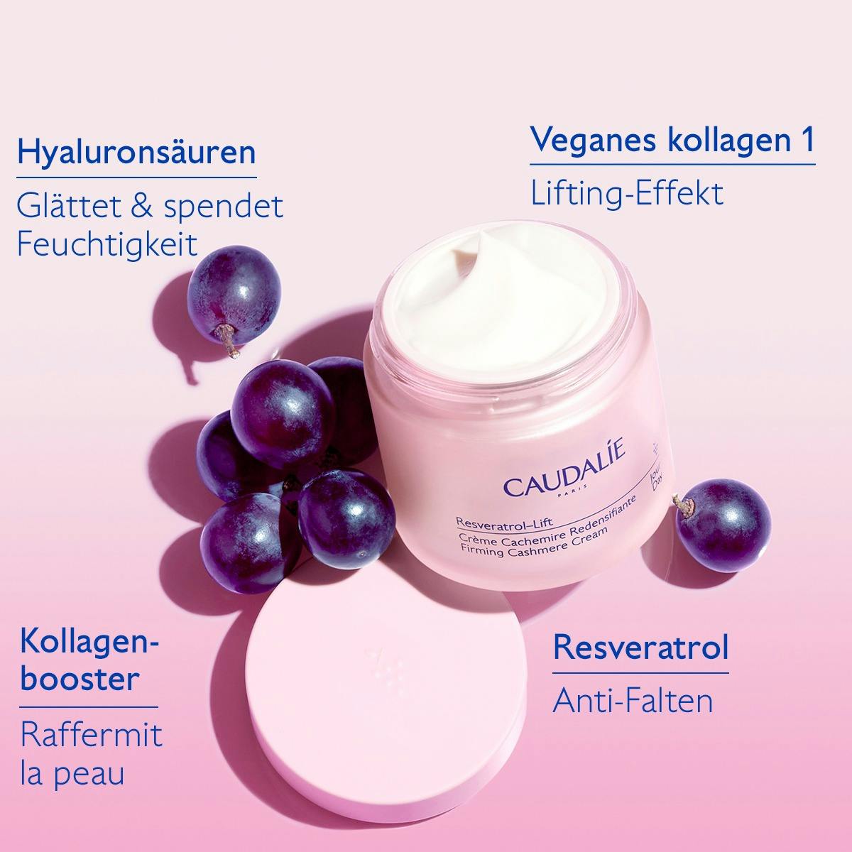 Hautverdichtende Kaschmir Creme mit Resveratrol, Alternative zu Retinol