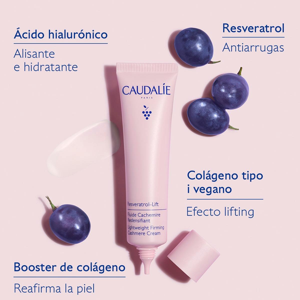 Fluido Cachemir Redensificante con Resveratrol, Alternativa al Retinol