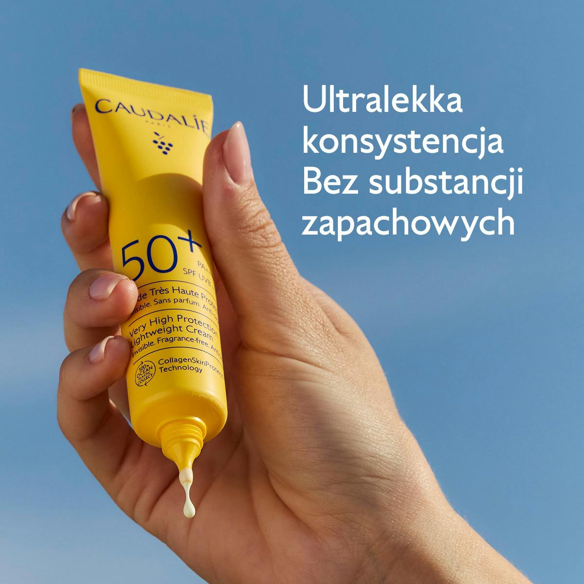 Lekki krem o bardzo wysokiej ochronie SPF50+