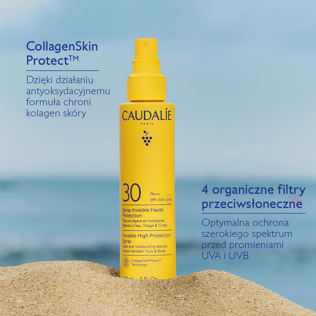 Niewidoczny spray o wysokiej ochronie SPF30