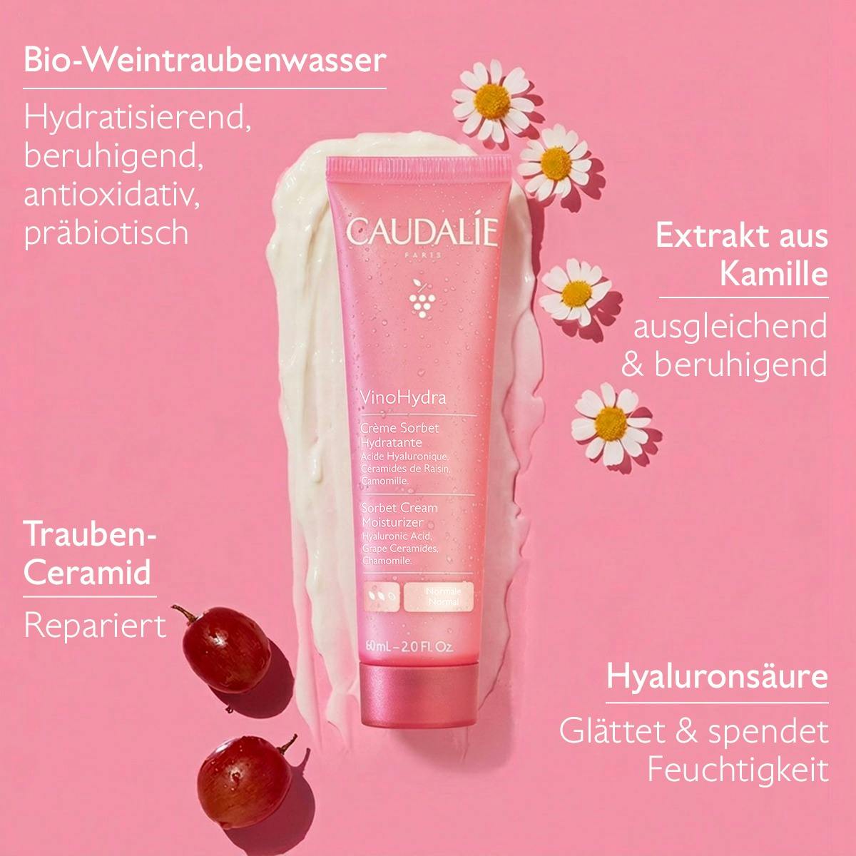 Hydratisierende Sorbet Creme mit Hyaluronsäure & Kamille