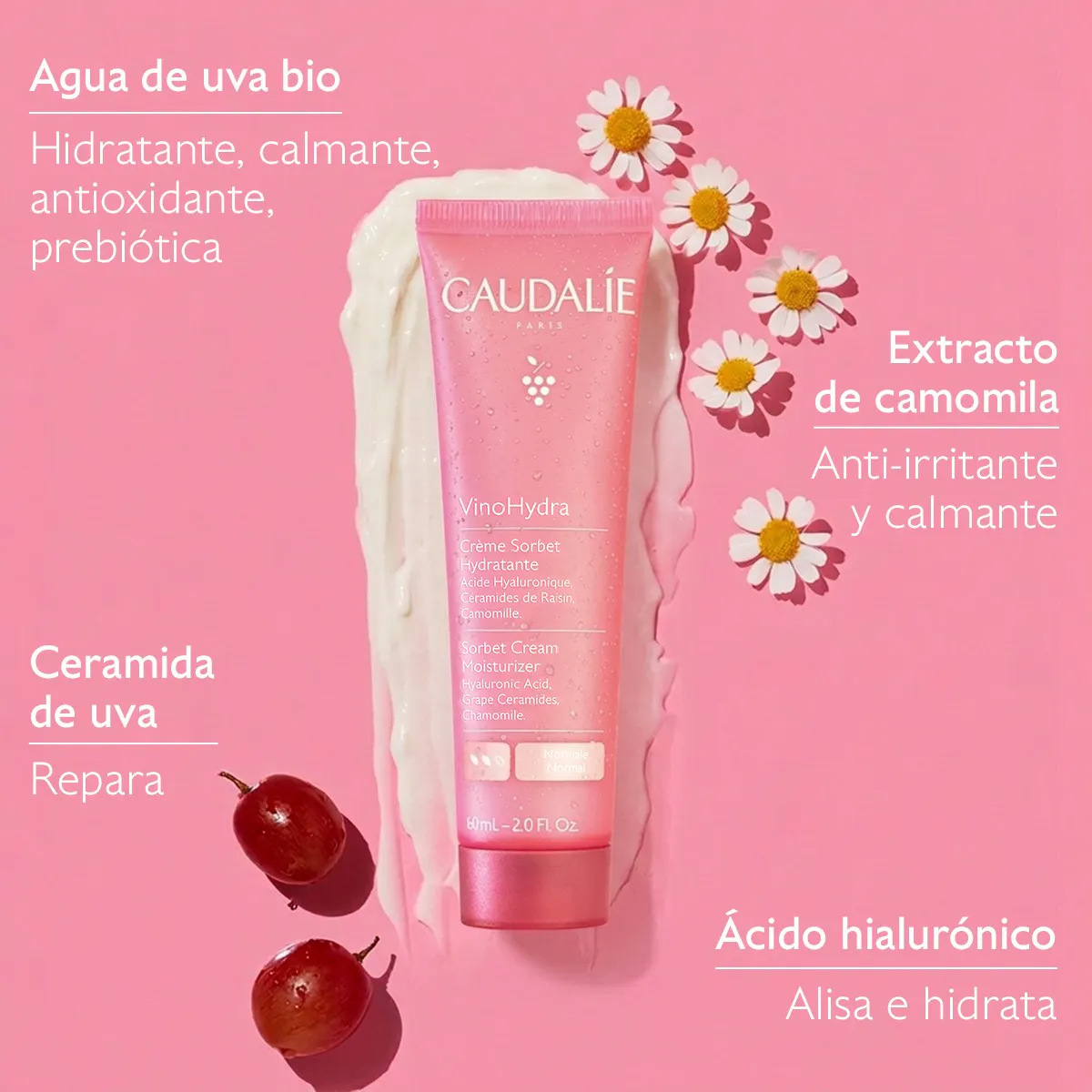 Crema Sorbete Hidratante Ácido hialurónico + Camomila