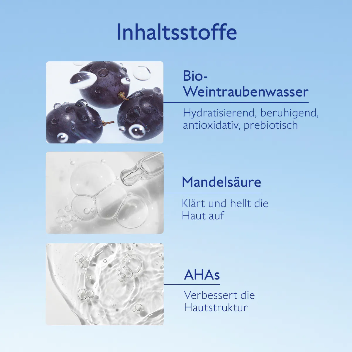 Mikro-Peeling Schaum Ausstrahlung mit Mandelsäure (AHA)