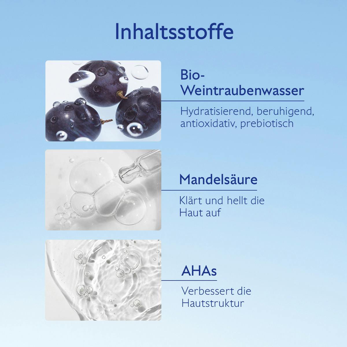 Mikro-Peeling Schaum Ausstrahlung mit Mandelsäure (AHA)