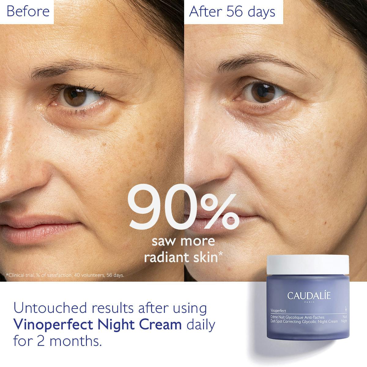 コーダリーのナイトアンチエイジングクリーム Vinoperfect Dark Spot Correcting Glycolic Night Cream