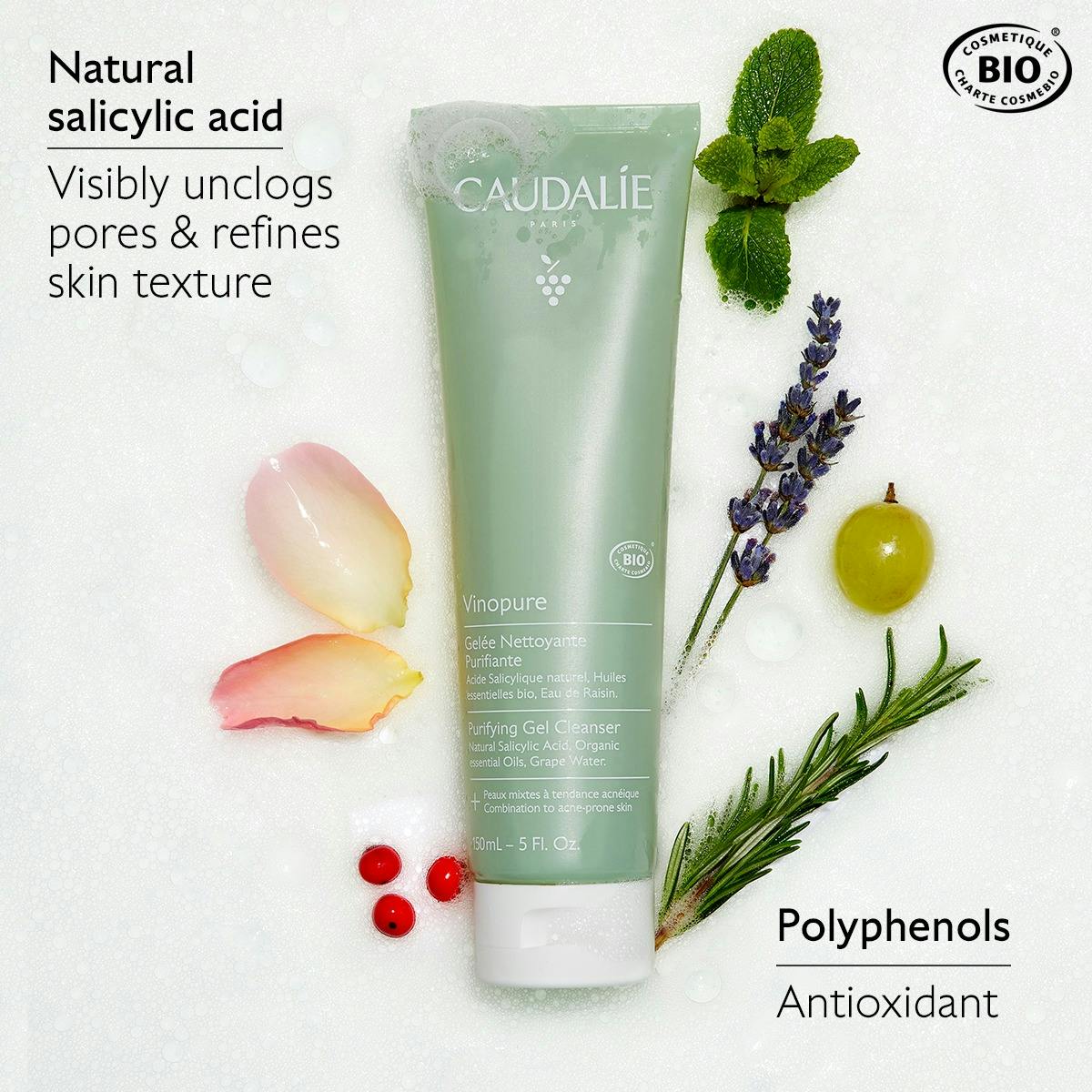 Gel Facial Cleanser with Salicylic Acid Caudalie