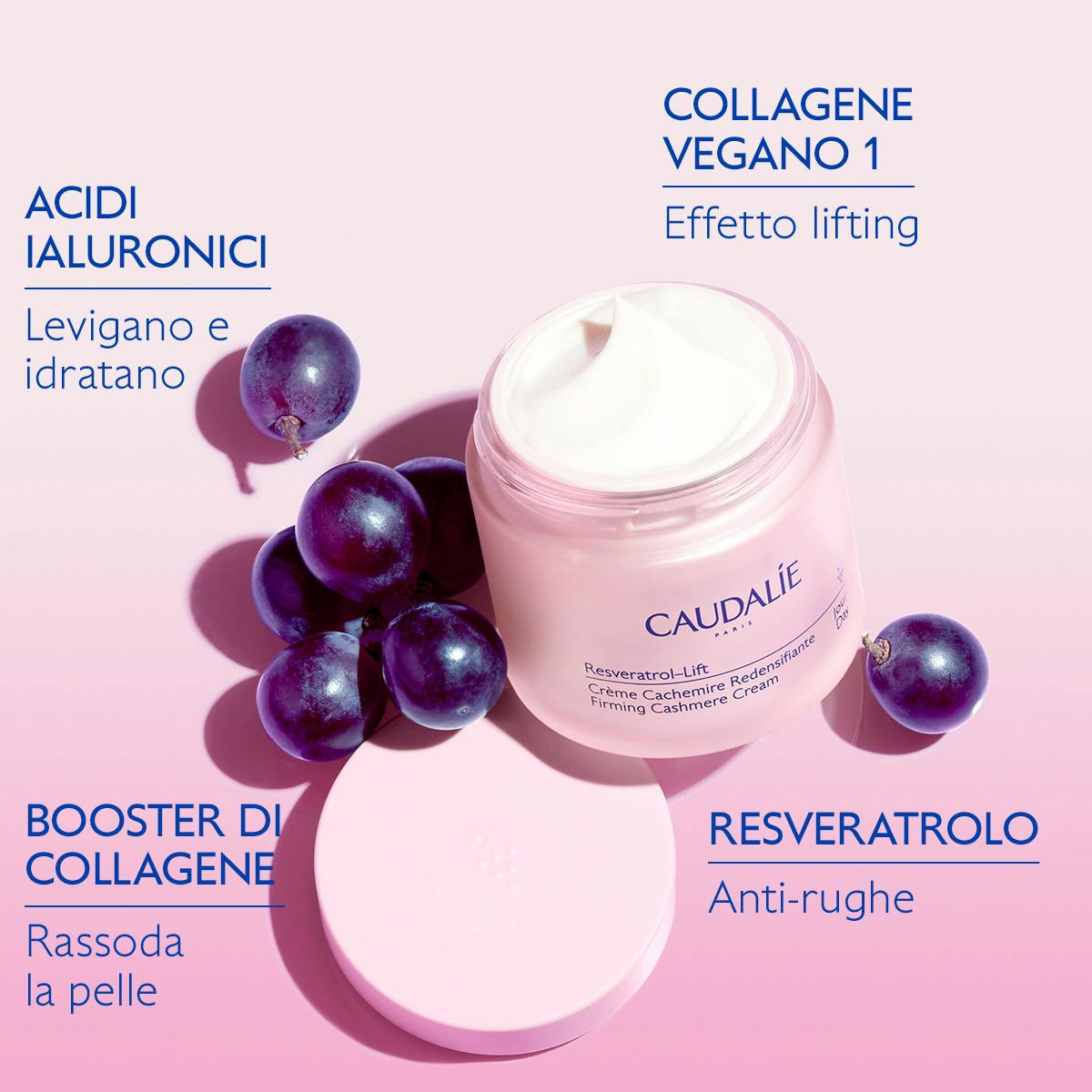 Crema Cashmere Ridensificante con il Resveratrolo, alternativa al Retinolo