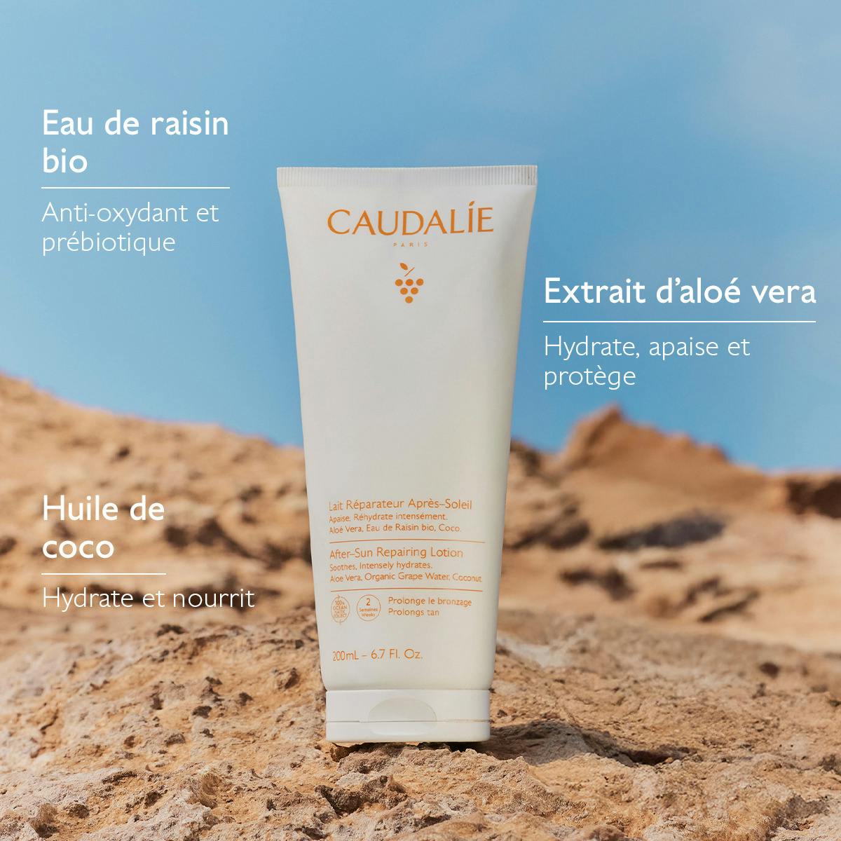 Lait Réparateur Après-Soleil à l'Aloe Vera - 200 mL