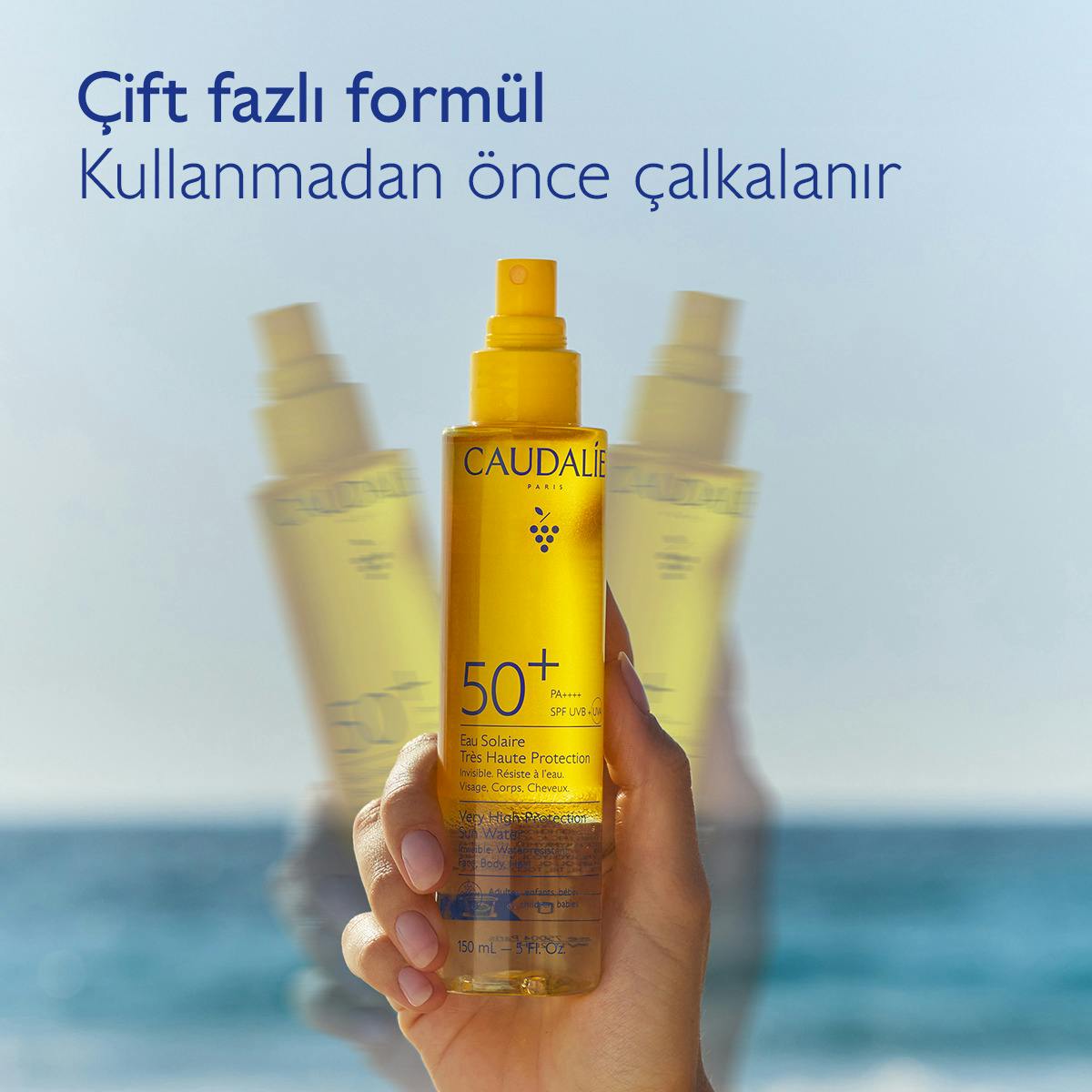 Yüksek Koruma Sağlayan Güneş Suyu SPF50+