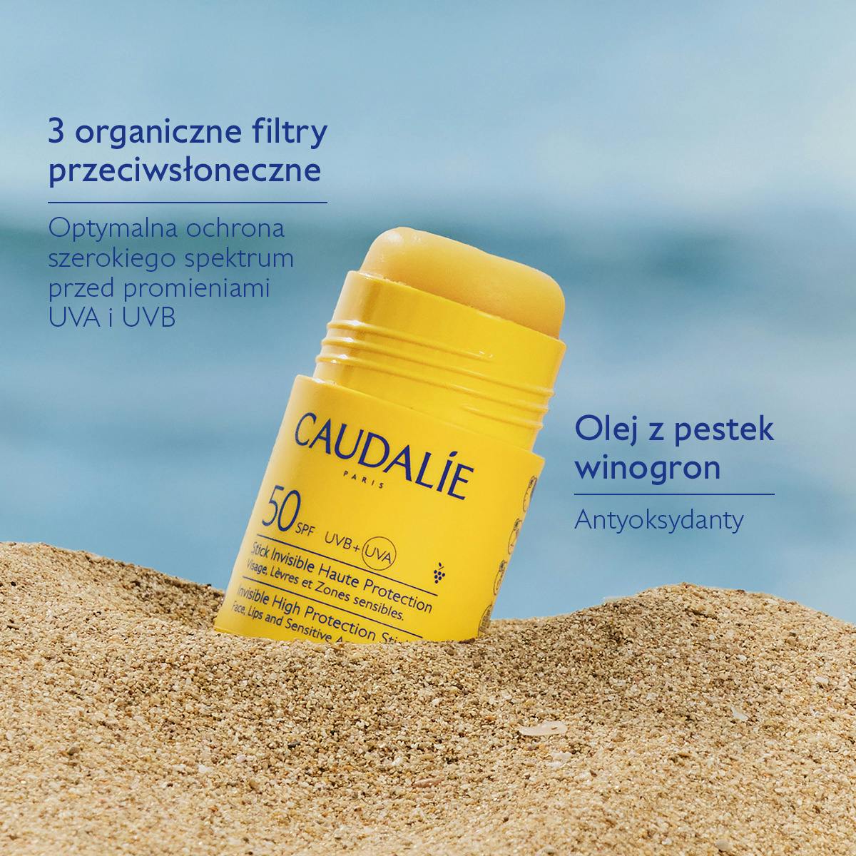 Niewidoczny sztyft o wysokiej ochronie SPF50