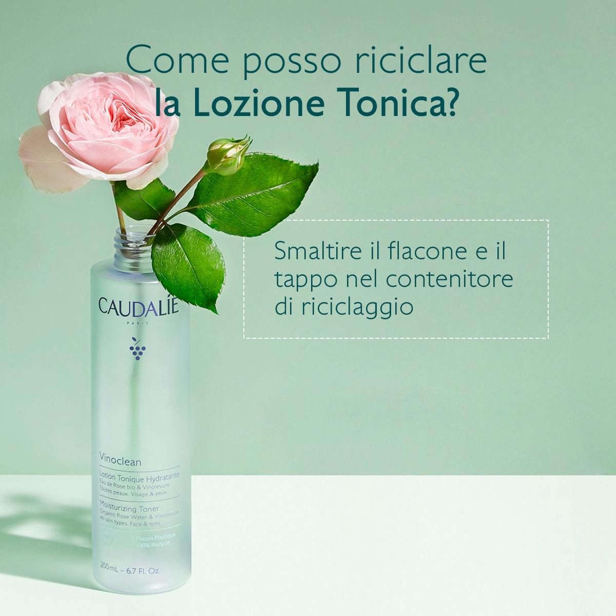 Lozione Tonica Idratante con Idrolato di Rosa Bio