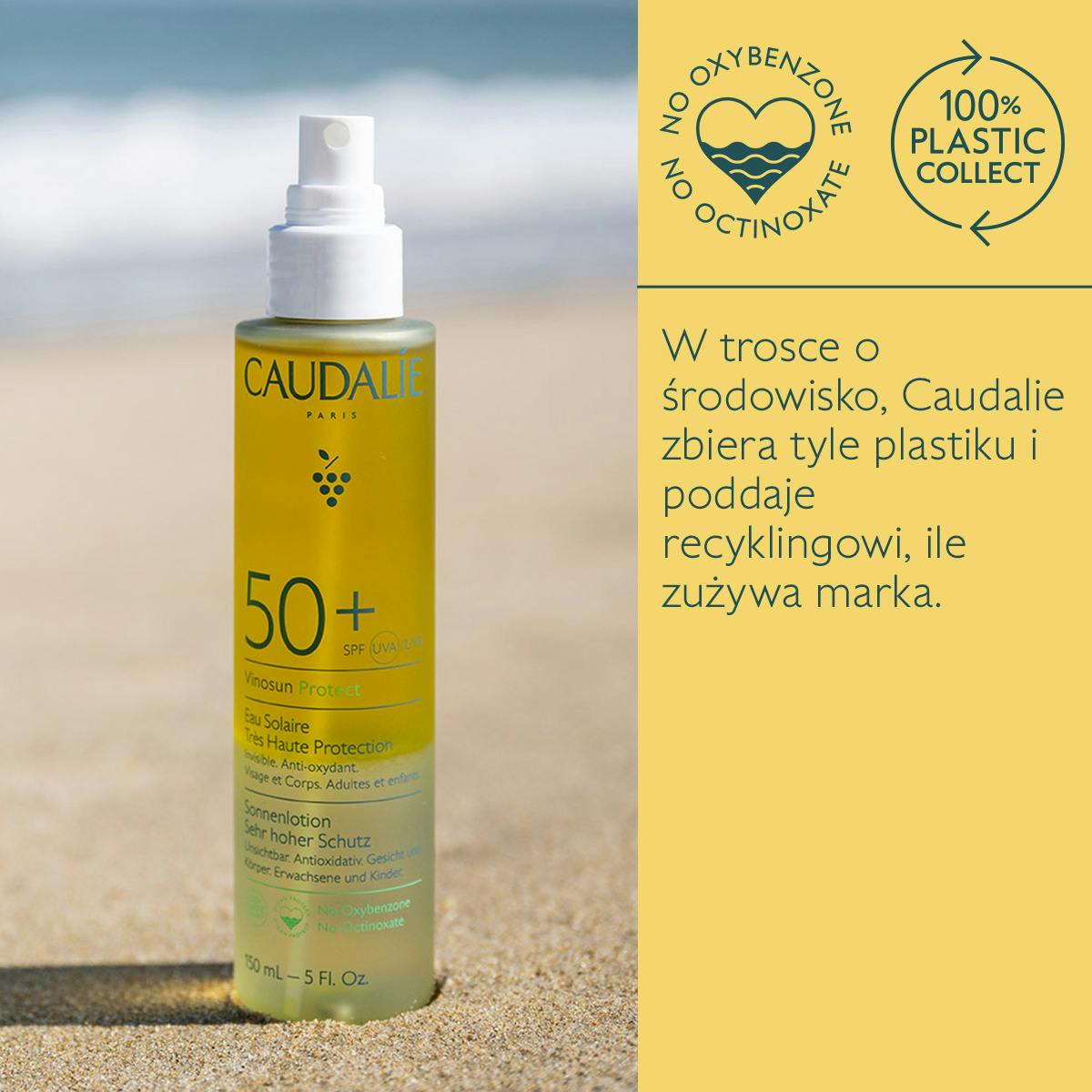 Woda słoneczna o bardzo wysokiej ochronie SPF50+