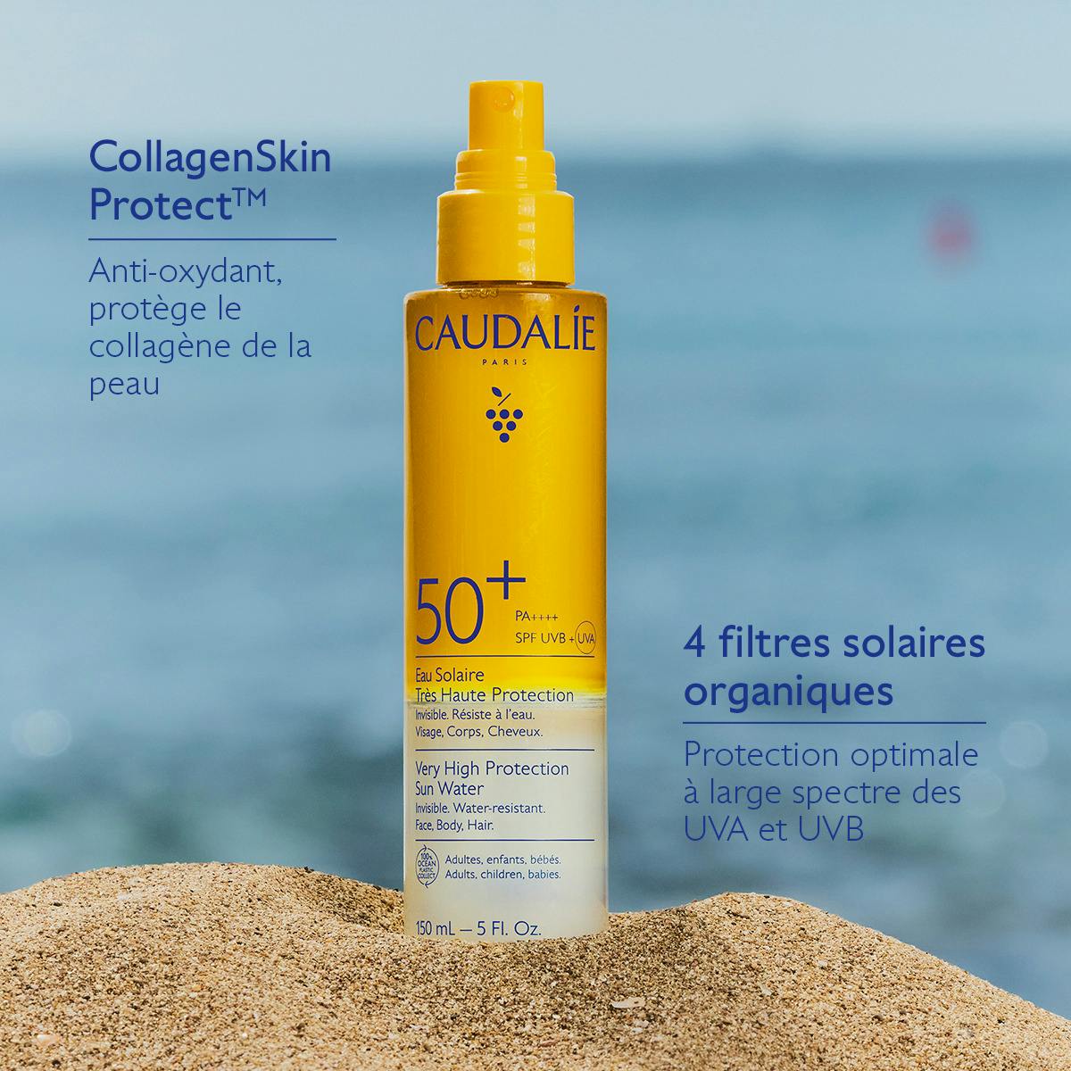 Eau Solaire Très Haute Protection SPF50+