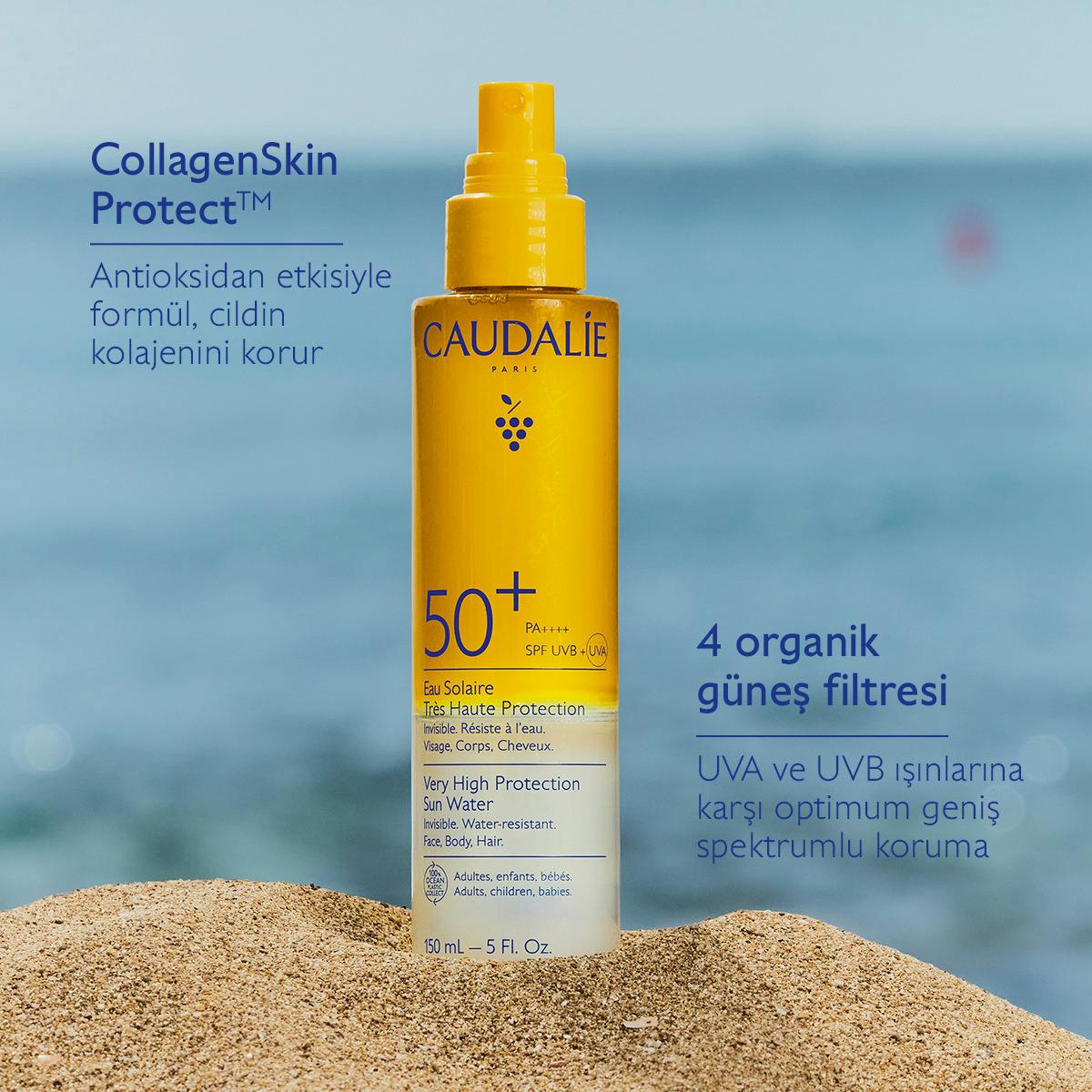 Yüksek Koruma Sağlayan Güneş Suyu SPF50+