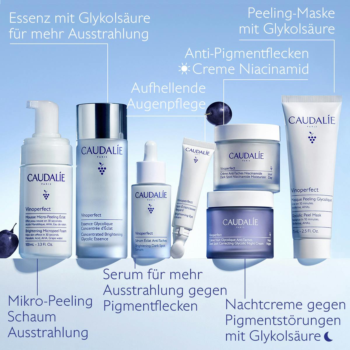 Mikro-Peeling Schaum Ausstrahlung mit Mandelsäure (AHA)