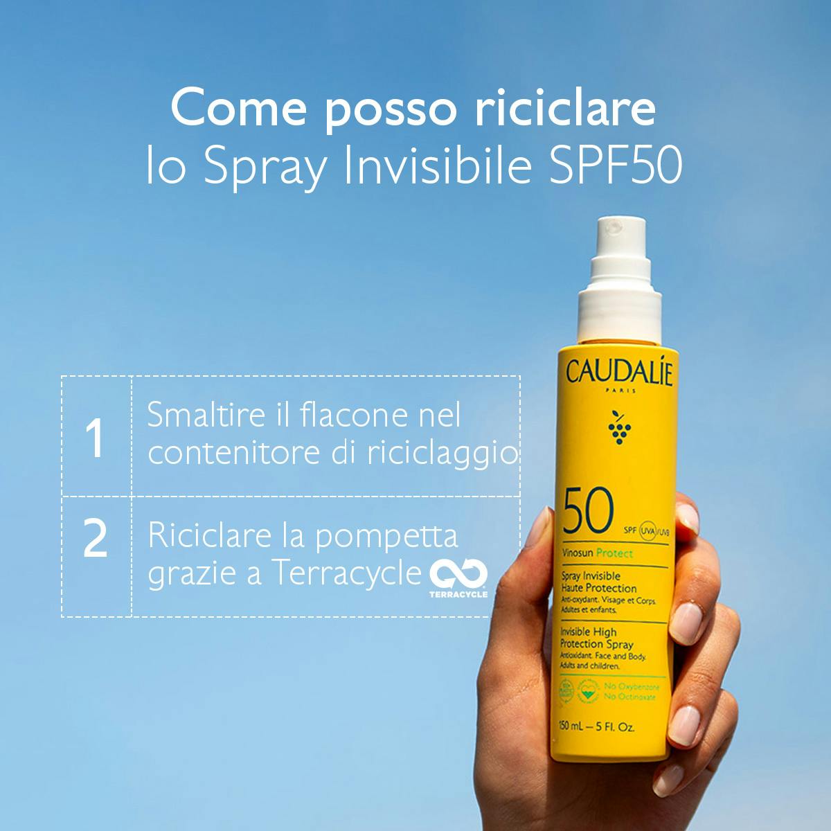 Spray Invisibile ad Alta Protezione SPF50