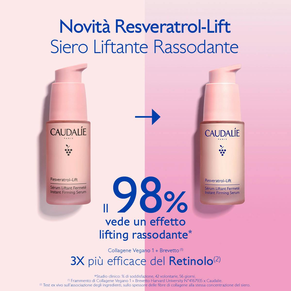 Siero Liftante Rassodante con il Resveratrolo, alternativa al Retinolo