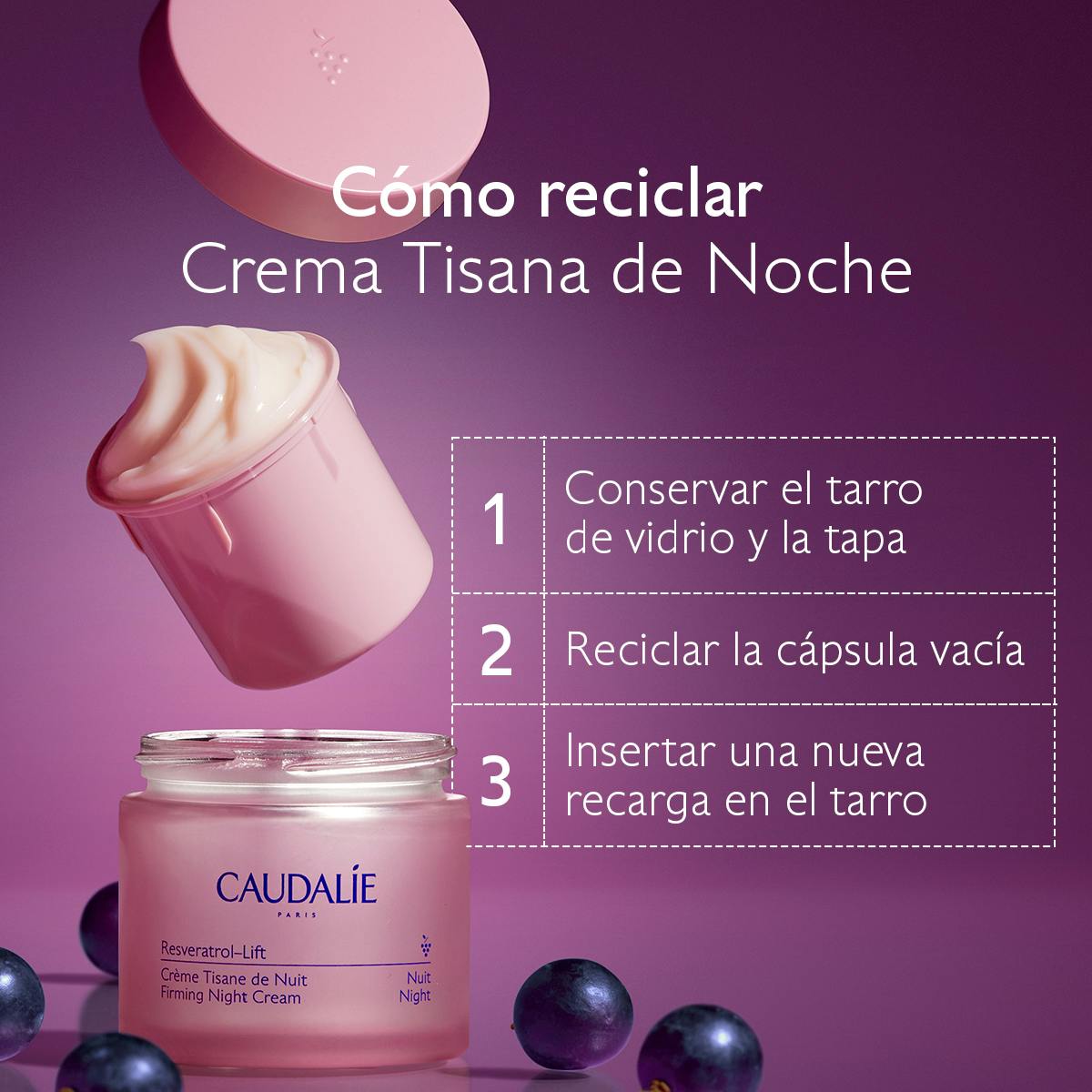 Crema Tisana de Noche con Resveratrol, Alternativa al Retinol