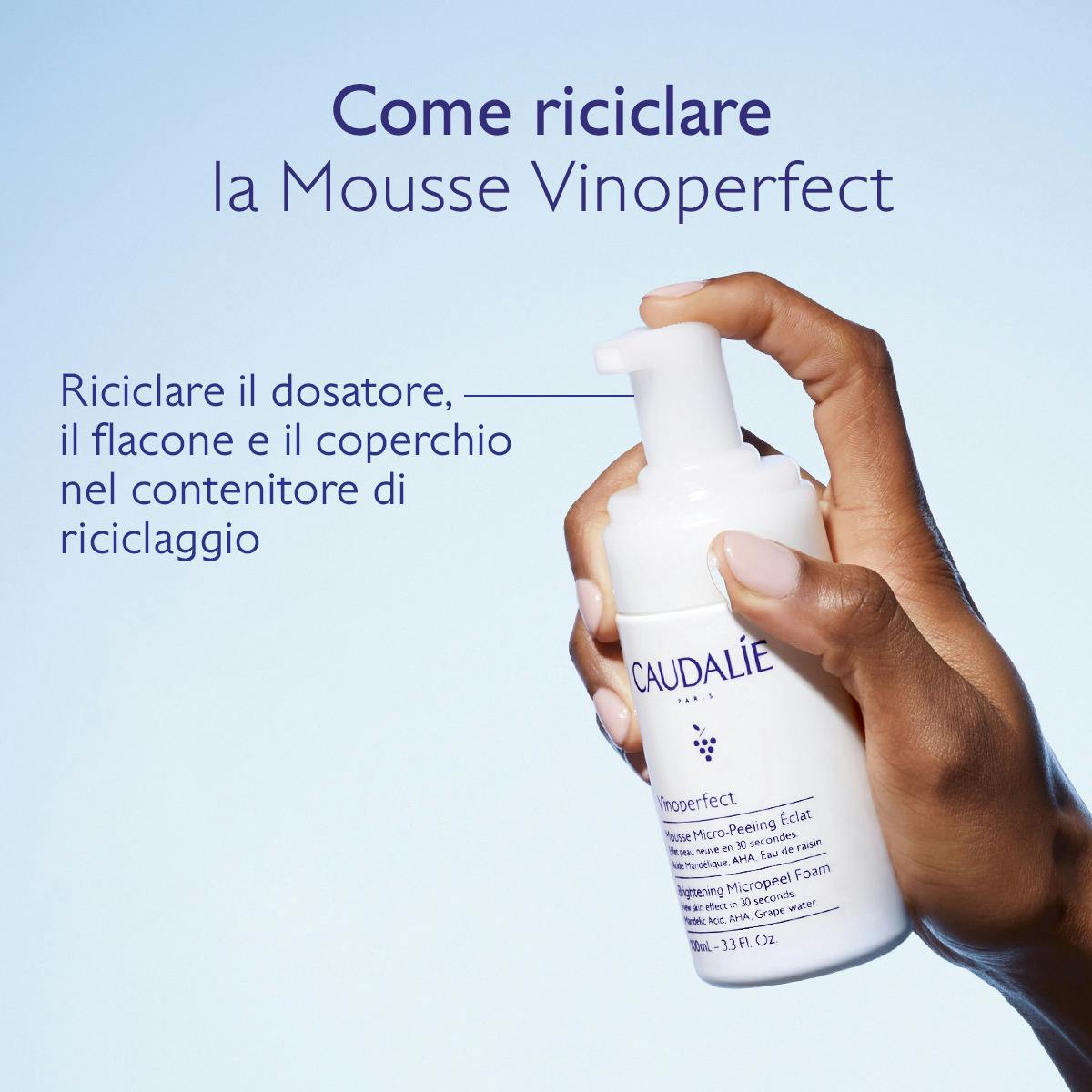 Mousse Micro-Peeling Illuminante  con Acido Mandelico (AHA)