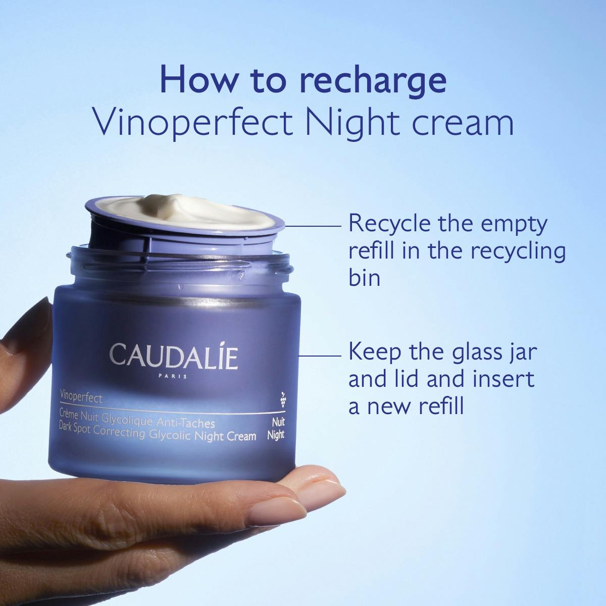 コーダリーのナイトアンチエイジングクリーム Vinoperfect Dark Spot Correcting Glycolic Night Cream
