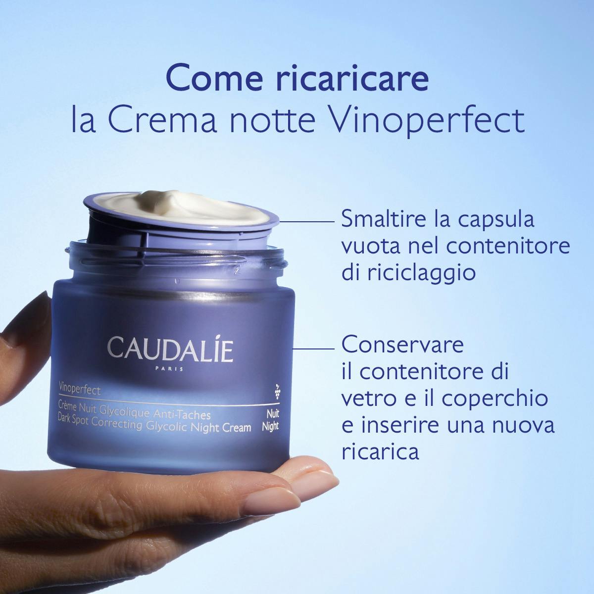 Crema Notte Anti-Macchie con Acido Glicolica + Viniferina