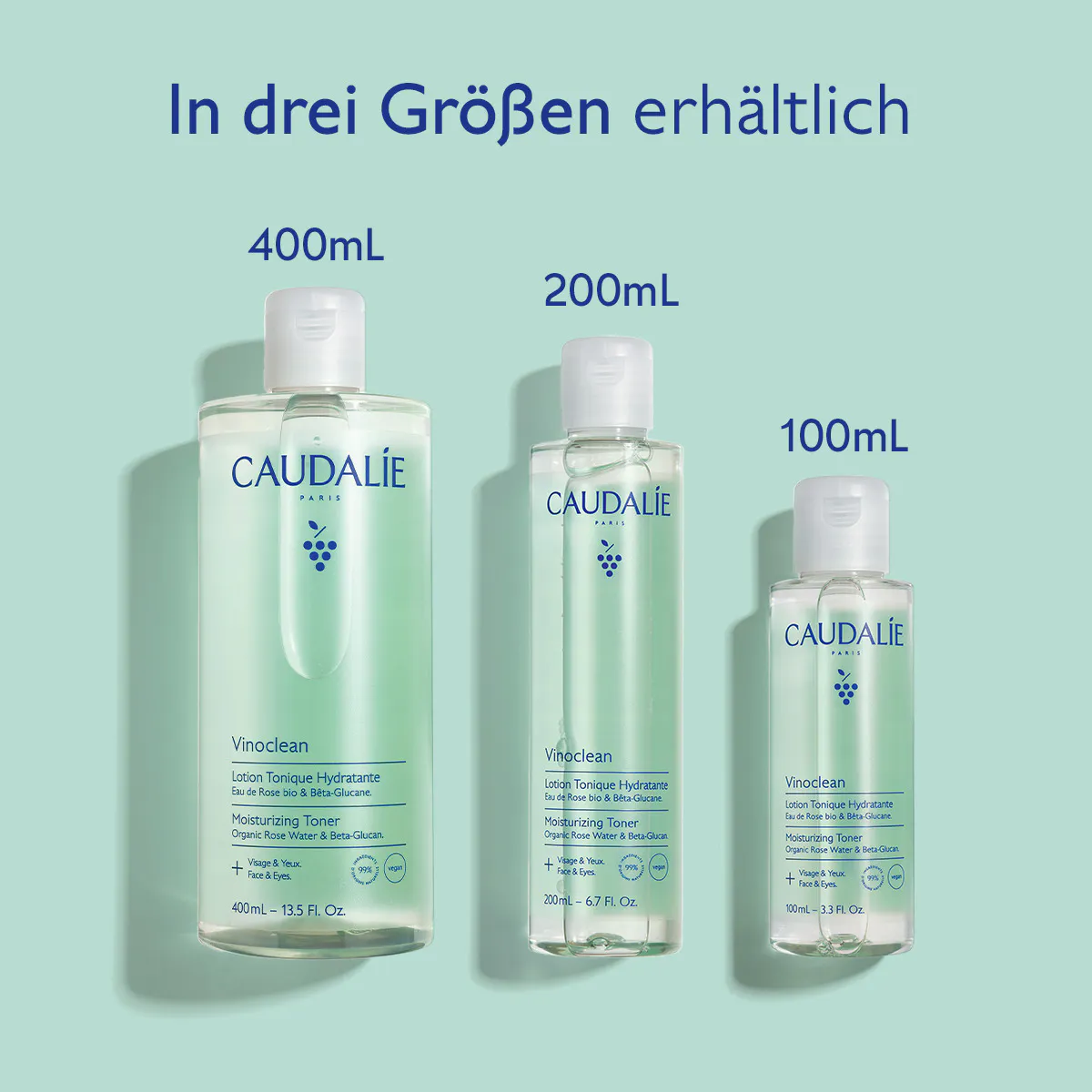 Feuchtigkeitsspendendes Gesichtstonic mit Bio-Rosenhydrolat - 400ml