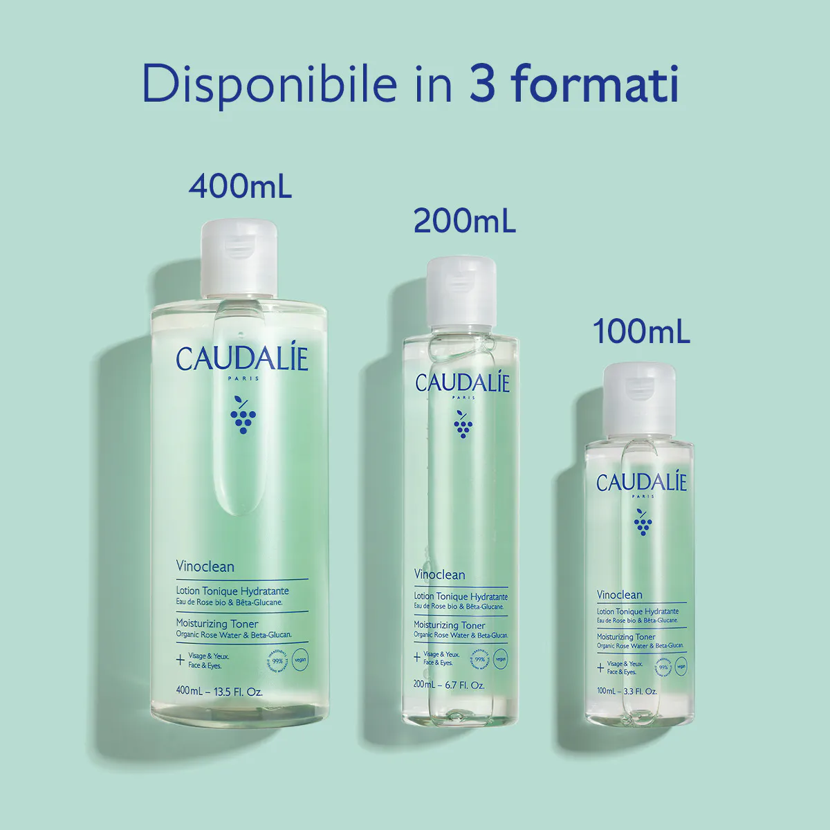 Lozione Tonica Idratante con Idrolato di Rosa Bio - 400ml