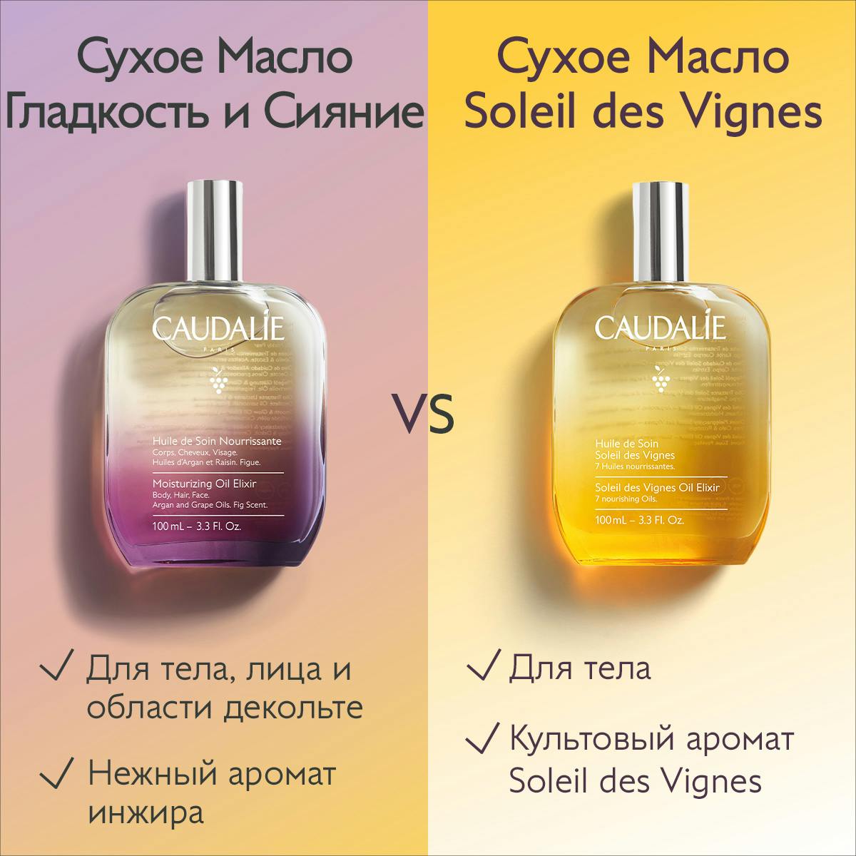Сухое Масло для Тела Гладкость и Сияние - 100ml
