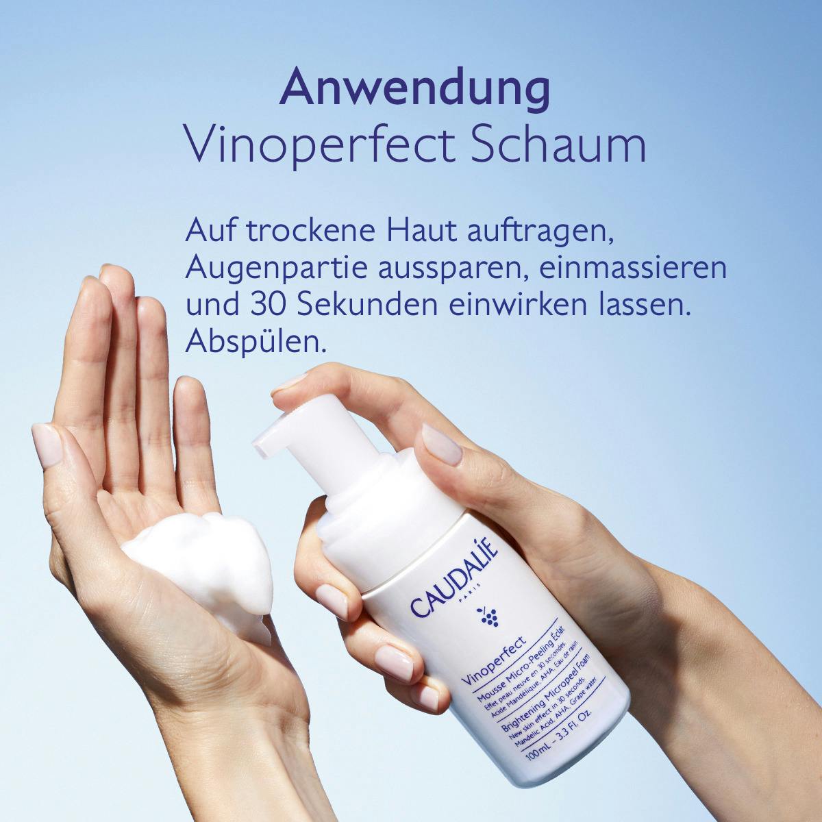 Mikro-Peeling Schaum Ausstrahlung mit Mandelsäure (AHA) 